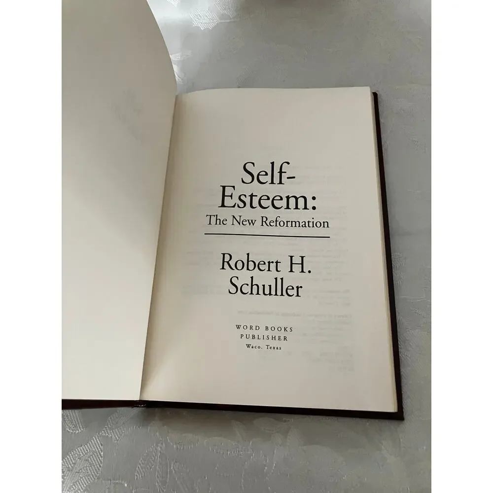 1982 Robert Schuller Self Esteem New Reformation Bonded Leather Gilt Book